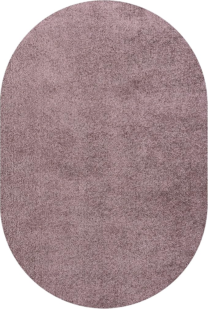 Eyely UES100R-4OV Supersoft Haze Solid Low-Pile Indoor Area Rug - Image 3