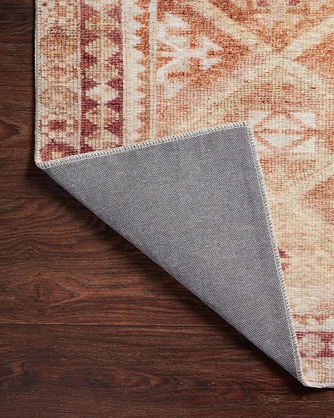 Loloi Layla Collection LAY-16 Natural/Spice 2'-0" x 5'-0" .13" Thick Accent Rug - Image 8
