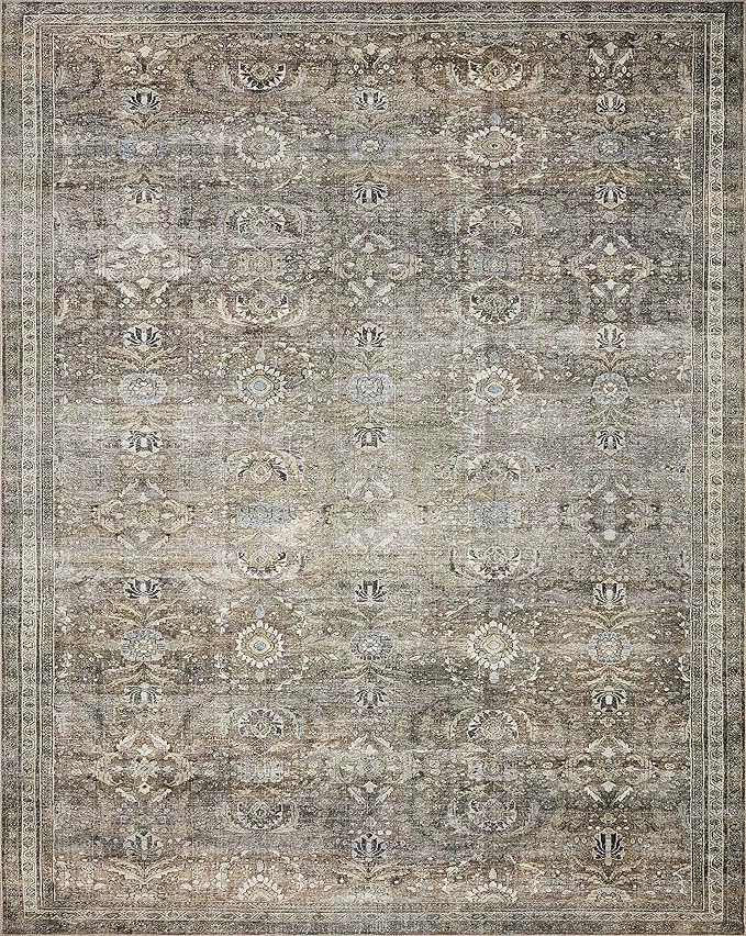 Loloi Layla Collection LAY-13 Antique/Moss 2'-6" x 9'-6" .13" Thick Runner Rug - Image 4