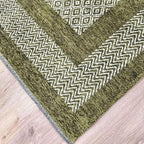 Alfa Rich 5x8 Green Washable Area Rugs - Image 5