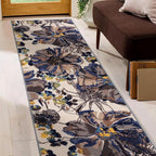 Rugshop Cream Bright Flowers Non Slip Non-Shedding Runner Rug - Image 9