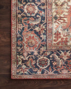 Loloi Layla Collection LAY-08 Red/Navy 2'-3" x 3'-9" .13" Thick Accent Rug - Image 5
