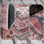 Fame Rugs Turkish Rug. Washable Vintage Oriental Antique Inspired Traditional - Image 3