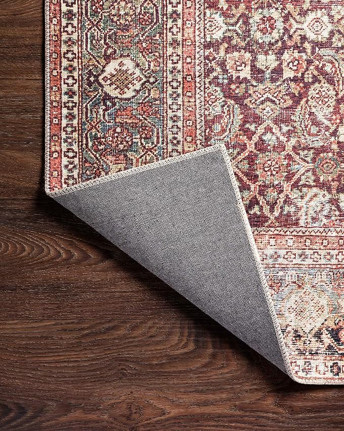 Loloi Layla Collection LAY-11 Cinnamon/Sage 2'-6" x 7'-6" .13" Thick Runner Rug - Image 7