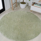 Eyely UES100O-6R Supersoft Haze Solid Low-Pile Indoor Area Rug, Minimalist by eyely