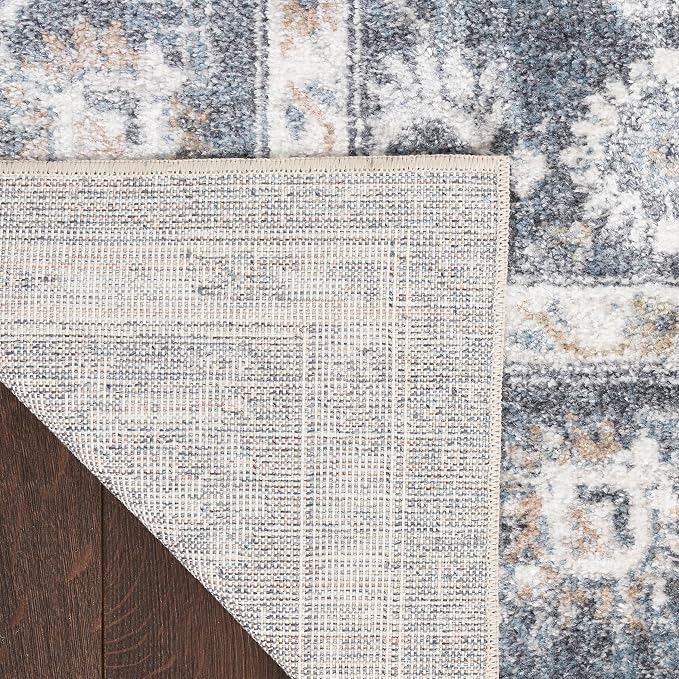 Nourison Home Astra Machine Washable Dark Blue 7'10" x 10' Area Rug - Image 11
