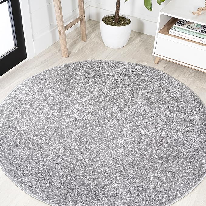 Eyely UES100A-6R Supersoft Haze Solid Low-Pile Indoor Area Rug, Minimalist by eyely