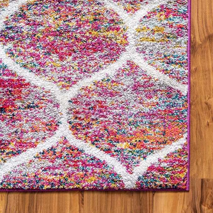Rugs.com Lattice Frieze Collection Rug – 8' x 10' Multi Medium Rug Perfect - Image 8