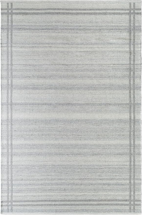 Mark&Day Wool Rugs, 5x8 Janmichael Solid and Border Gray Area Rug, Bedroom or - Image 3