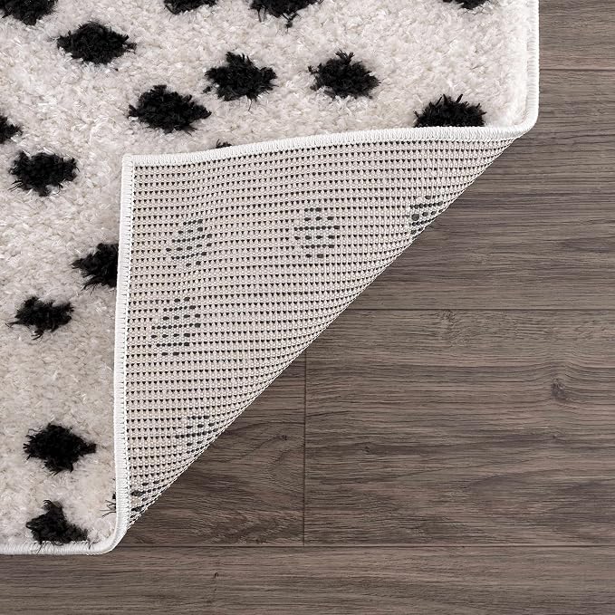 Hauteloom Tilos Dalmatian Hallway, Entryway Shag Runner Rug - Image 6