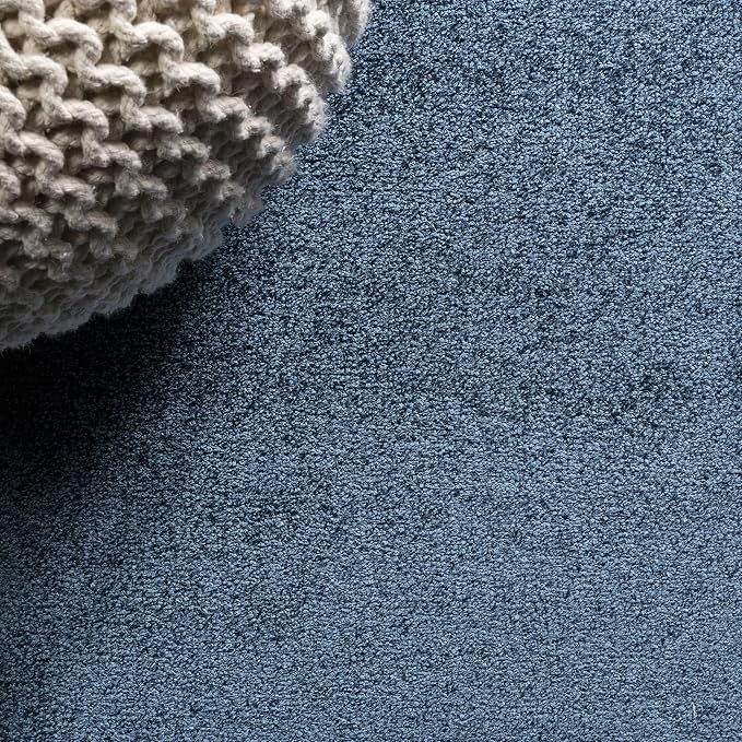 JONATHAN Y Haze Solid Low-Pile Navy Indoor Area Rug 9x12, Minimalist, - Image 10