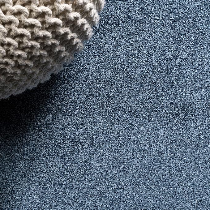 JONATHAN Y Haze Solid Low-Pile Navy 5' Round Indoor Area Rug, Minimalist - Image 4
