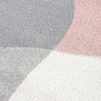 Abani Rugs Cream and Pink 6 ft. X 9 ft. Contemporary mid-Century Rug - Image 8