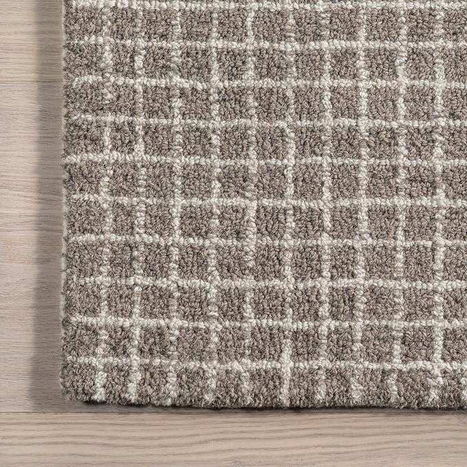 Rugs USA Melrose Grey, Wool & Cotton, Soft and Cozy, High Traffic, Stain - Image 4