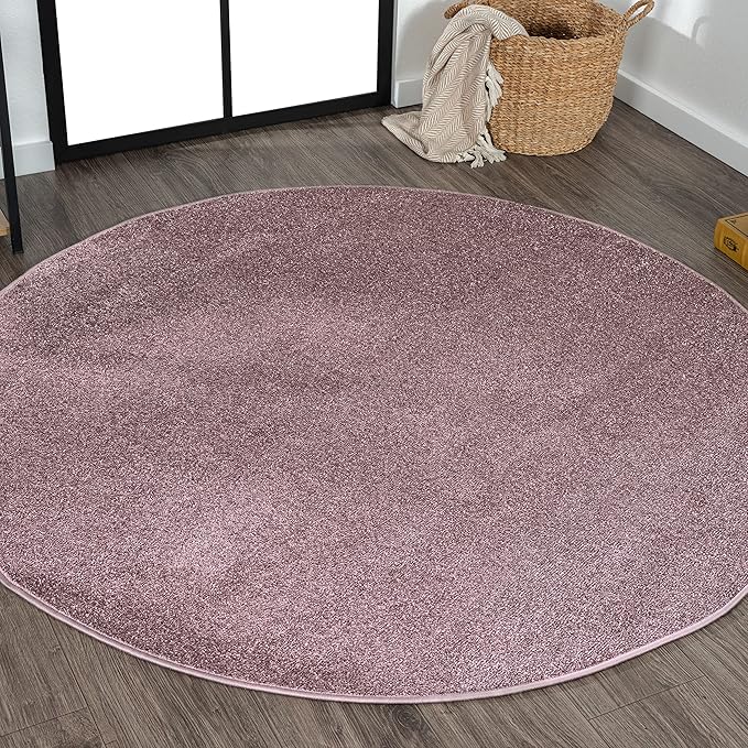 Eyely UES100R-6R Supersoft Haze Solid Low-Pile Indoor Area Rug, Minimalist by eyely