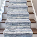 Well Woven Custom Size Hallway & Stair Runner- Harlow Delphi Blue 31 Inches by WellWovenRugs