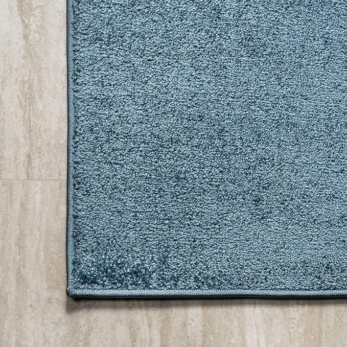 JONATHAN Y Haze Solid Low-Pile Turquoise Indoor Area Rug 12x15, Minimalist - Image 6