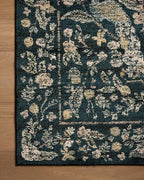 Loloi Rifle Paper Co. Laurel Collection LAU-05 Navy/Multi 2'-8" x 10' Runner Rug - Image 4