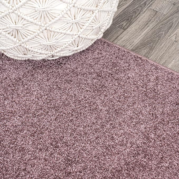 Eyely UES100R-6R Supersoft Haze Solid Low-Pile Indoor Area Rug, Minimalist - Image 3