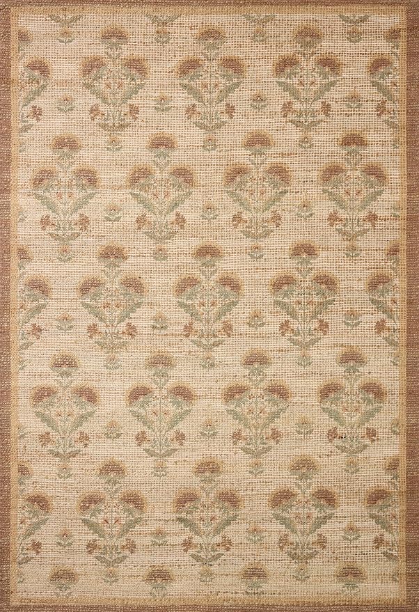 Loloi Chris Loves Julia Rue Collection RUE-01 Wheat/Sage 3'-6" x 5'-6" Accent - Image 2
