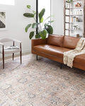 Loloi Skye Collection SKY-01 Blush/Grey 6'-0" x 6'-0" Round Area Rug by Loloi