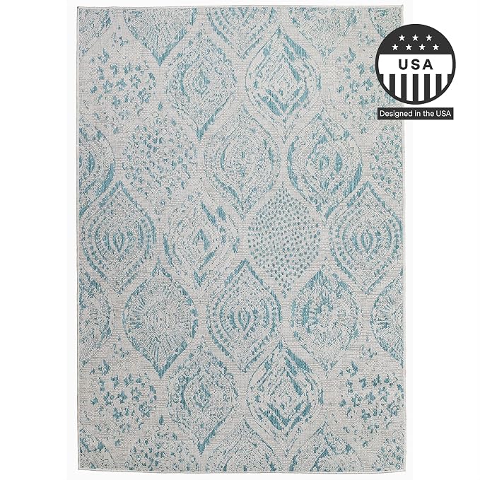 FH Home Flat Woven Outdoor Rug - Image 2