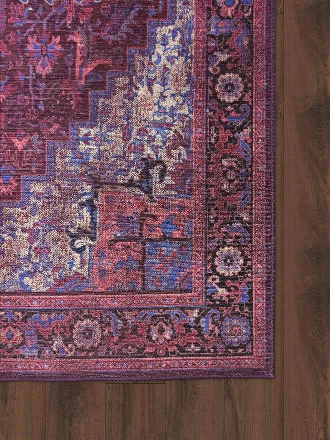 Fame Rugs Turkish Rug. Washable Vintage Oriental Antique Inspired Traditional - Image 7