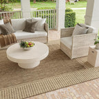 Nuloom Asha Light Brown/Ivory, Striped Border, Soft and Cozy, High Traffic - Image 5
