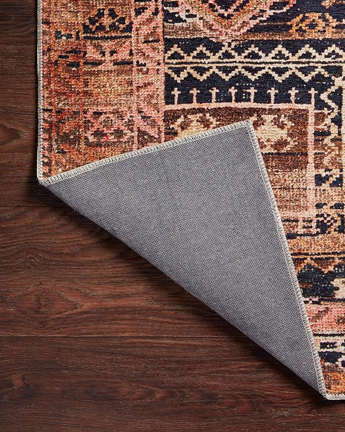 Loloi Layla Collection LAY-14 Mocha/Blush 9'-0" x 12'-0" .13" Thick Area Rug - Image 8