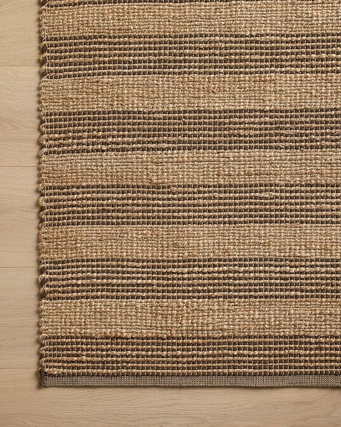 Loloi Chris Loves Julia Judy Collection JUD-06 Natural/Chocolate 2'-6" x 7'-6" - Image 5