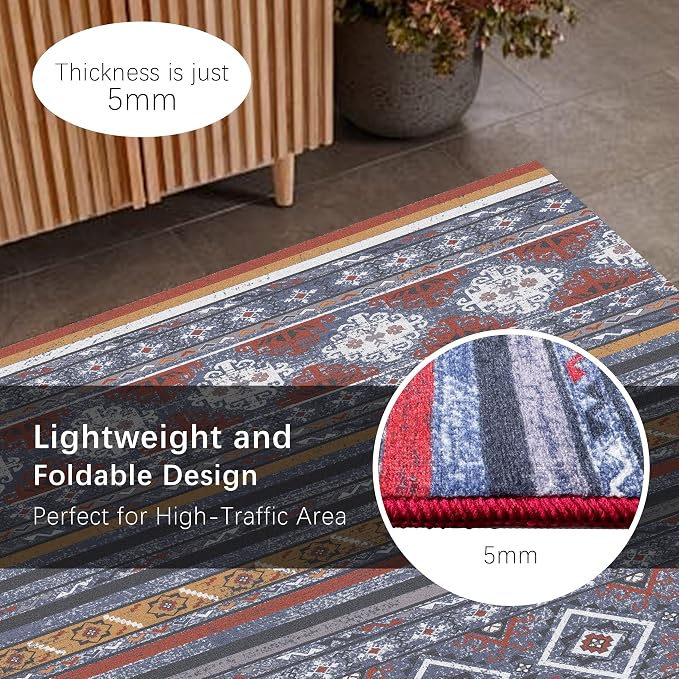 RUGSURE Washable Area Rugs 2'6'' x 8' - Image 5