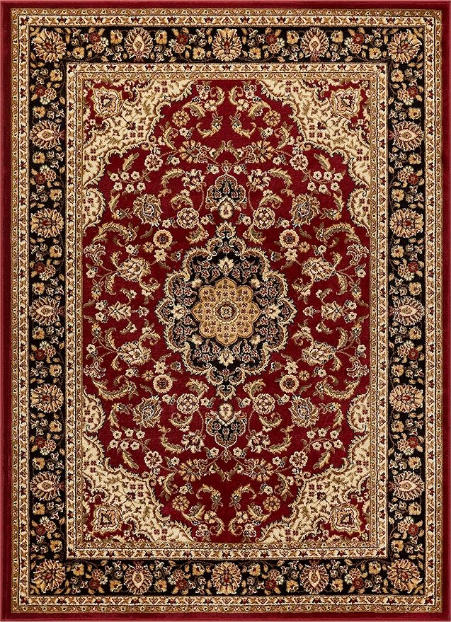 Well Woven Barclay Collection Medallion Kashan Red 6x9 Area Rug by WellWovenRugs