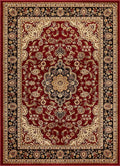 Well Woven Barclay Collection Medallion Kashan Red 8x10 Area Rug by WellWovenRugs
