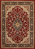 Well Woven Barclay Collection Medallion Kashan Red 8x10 Area Rug by WellWovenRugs
