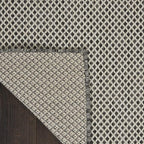 Nourison Home Courtyard Ivory Charcoal 4' x Square Area Rug - Image 9