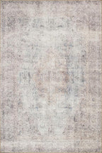 Loloi Loren Collection LQ-04 Silver/Slate 7'-6" x 9'-6" Area Rug - Image 3