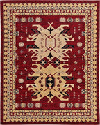 Unique Loom Taftan Collection Border Geometric Tribal Inspired Design Area Rug - Image 13