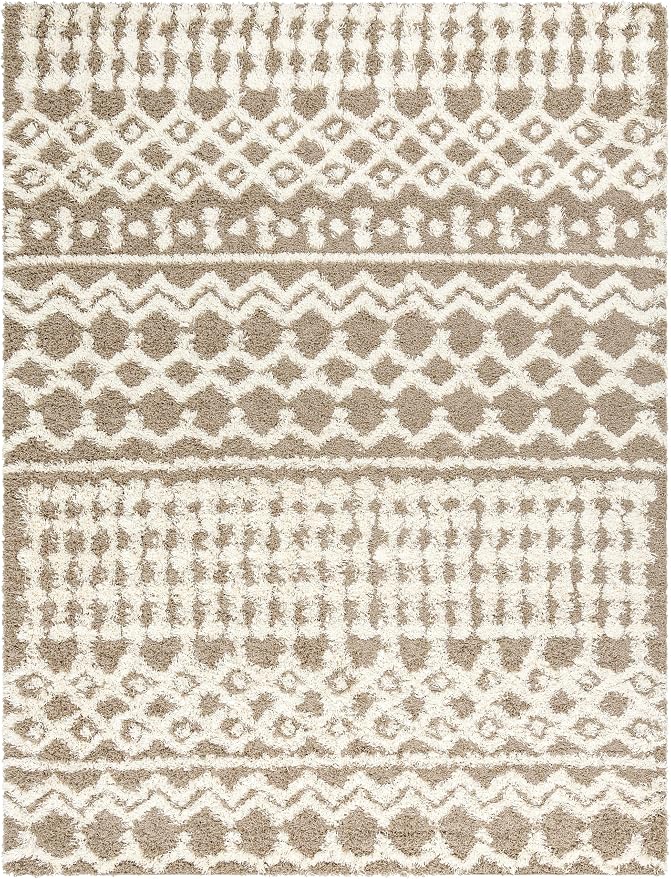 Livabliss Hapsburg Moroccan Shag Area Rug, Medium Brown - Image 3