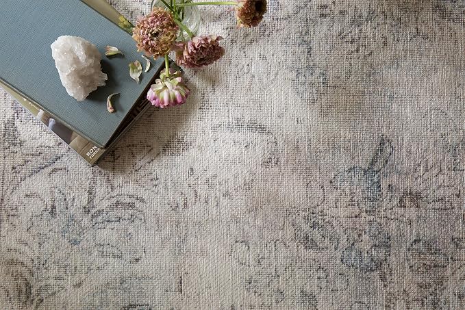 Loloi Loren Collection LQ-04 Silver/Slate 3'-6" x 5'-6" Accent Rug - Image 3