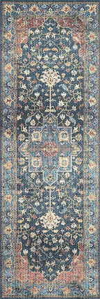 Loloi II Skye Collection SKY-08 Denim/Brick 7'-6" x 9'-6" Area Rug - Image 6