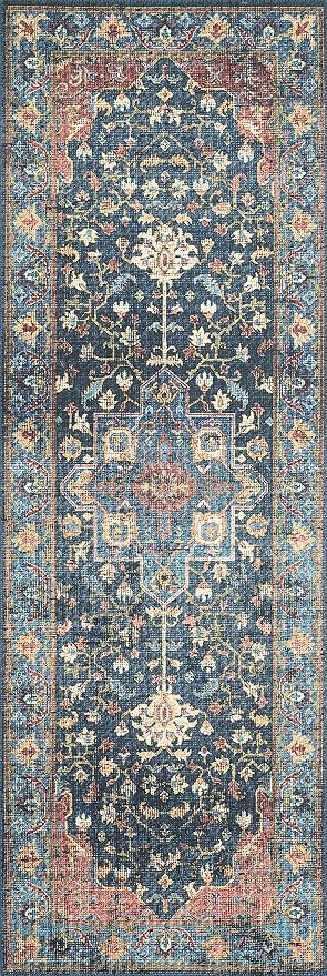 Loloi II Skye Collection SKY-08 Denim/Brick 7'-6" x 9'-6" Area Rug - Image 6