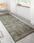 Loloi Skye Collection SKY-06 Apricot/Mist 8'-0" x 8'-0" Round Area Rug - Image 5