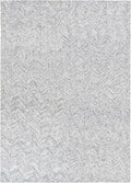 Modern Herringbone Chevron Collection Handcrafted Wool Area Rug by RestorationandRenovation