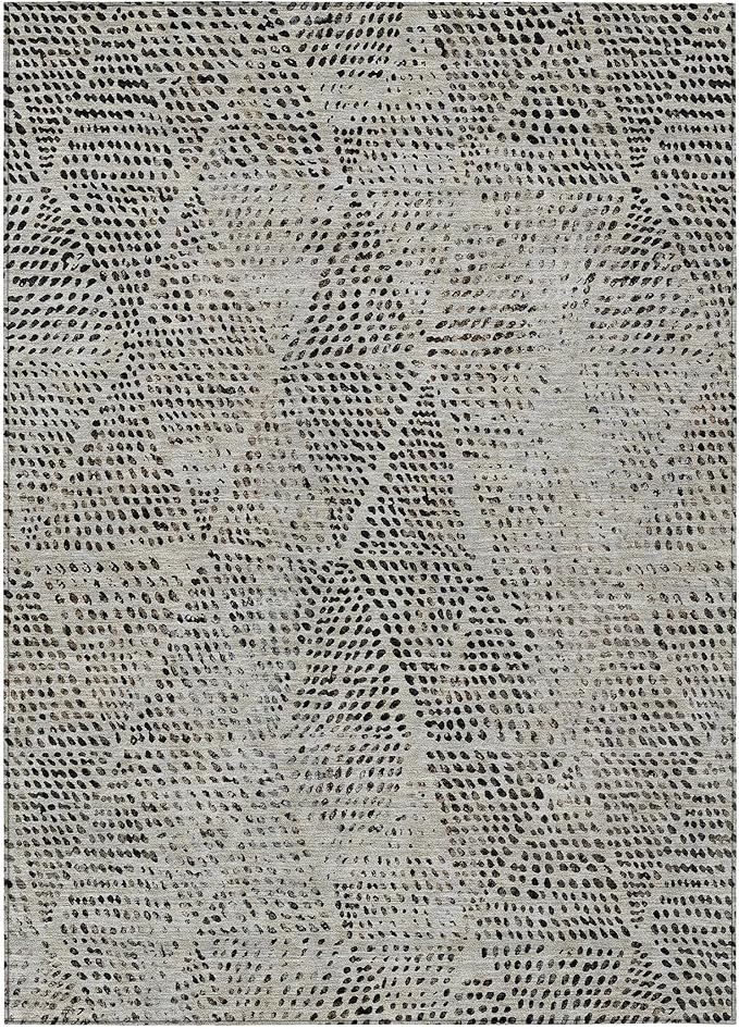 Addison Rugs Chantille ACN591 Gray 8' x 10' Indoor Outdoor Area Rug, Easy Clean by AddisonRugs