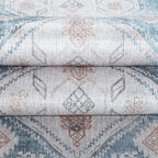 Washable Area Rug. Modern Farmhouse. Vintage. Turkish. Bohemian. Distressed. - Image 8