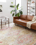 Loloi II Skye Collection SKY-04 Gold/Blush 3'-6" x 5'-6" Accent Rug by Loloi