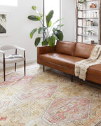 Loloi II Skye Collection SKY-04 Gold/Blush 3'-6" x 5'-6" Accent Rug by Loloi