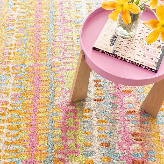 Dash & Albert Paint Chip Stone Hand Micro Hooked Wool Rug, 9.5 X 13.5 Feet - Image 2