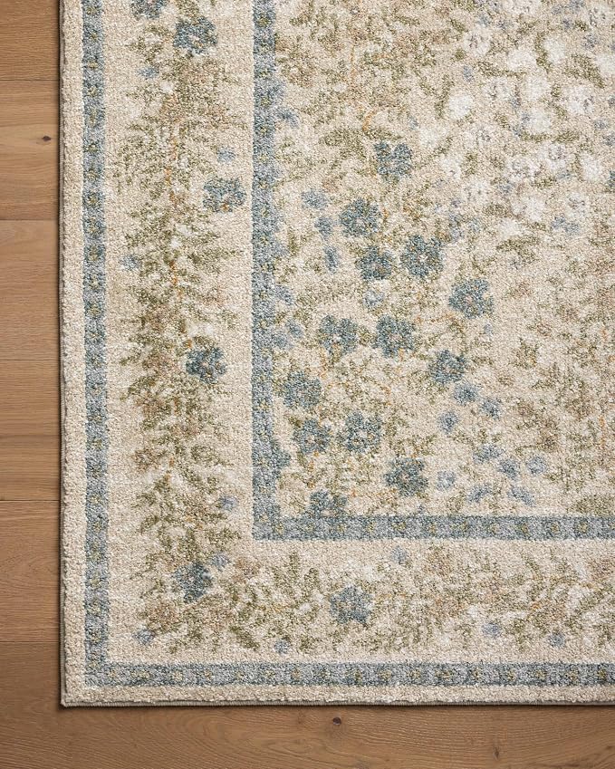 Loloi Rifle Paper Co. Laurel Collection LAU-03 Ivory/Multi 2'-8" x 10' Runner - Image 5