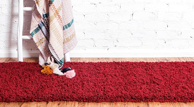 Unique Loom Solid Shag Collection Area Rug - Image 5
